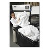 Rubbermaid Commercial 400 lbs Rectangular Waste Receptacles, Black, Open Top, Medium-Density Polyethylene; Metal Frame FG461200BLA